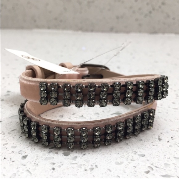 NWT Tory Burch Crystal Embellished Wrap Bracelet - Picture 5 of 7